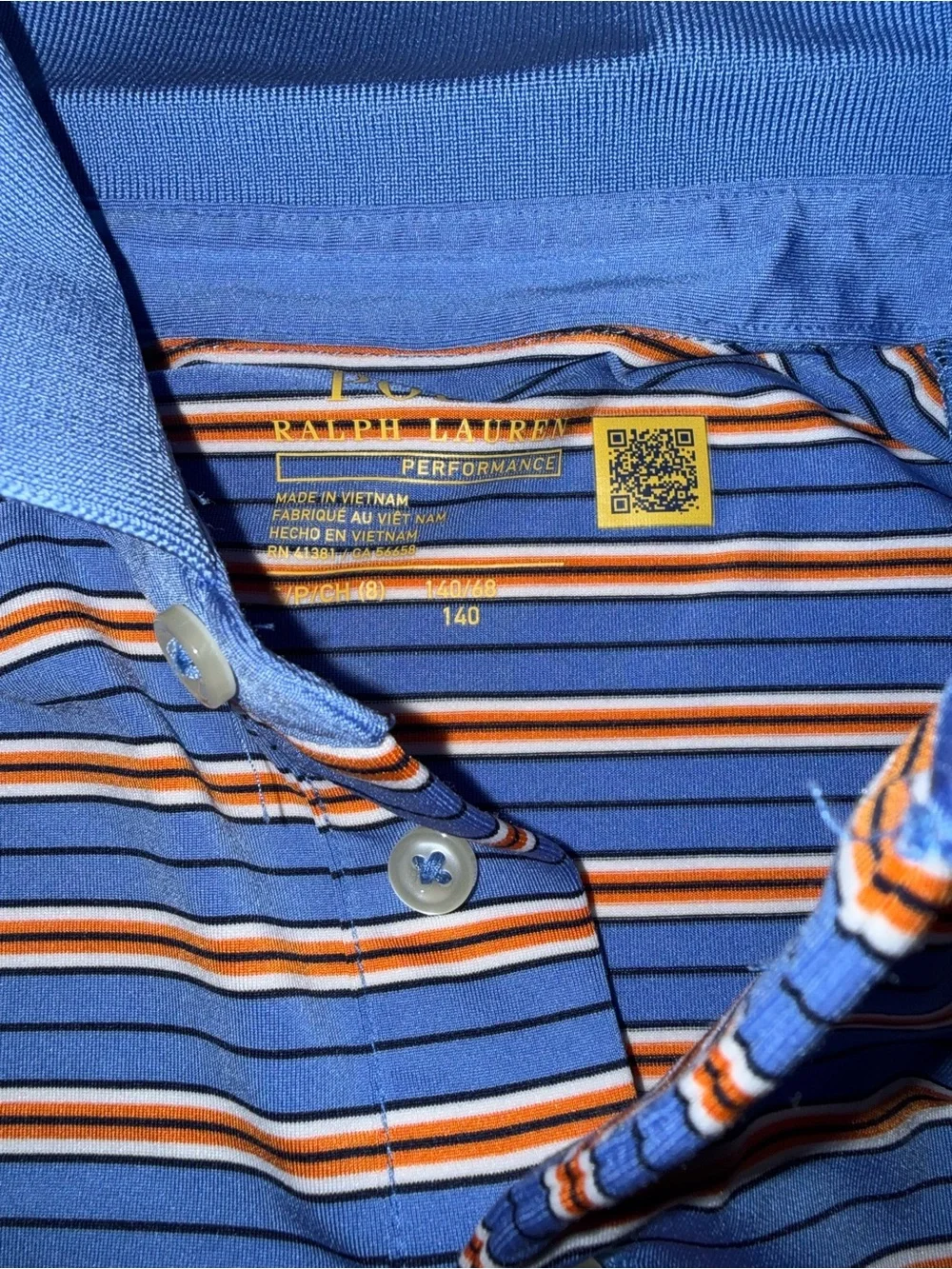 Polo by Ralph Lauren kids Blue Multi-Stripe Polo Shirt